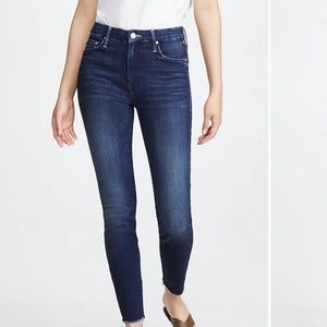 MOTHER Women's Skinny Jeans in Dark Blue